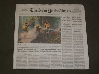 2018 AUGUST 2 NEW YORK TIMES - MUELLER EXPOSES FOREIGN LOBBYING & BIG PAYDAYS