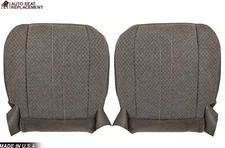 2003-2018 Chevy Express 1500 Van Driver & Passenger Bottom Cloth Seat Cover Gray