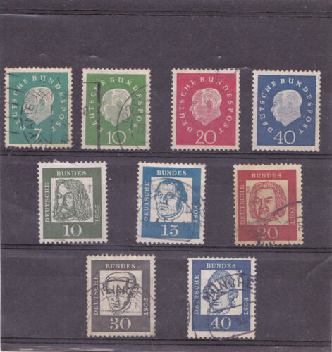 ALLEMAGNE OCCIDENTALE lot 9 timbres de collection - Photo 1/1