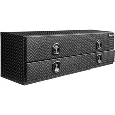 Buyers Product 21x18x72 Matte Black Diamond Tread Aluminum Flatbed Contractor