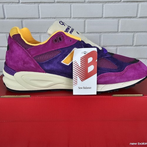 ⚡ New Balance 990v2 Made in USA x Teddy Santis Herren 10 Lila Gelb M990PY2 ⚡ - Bild 7 von 16