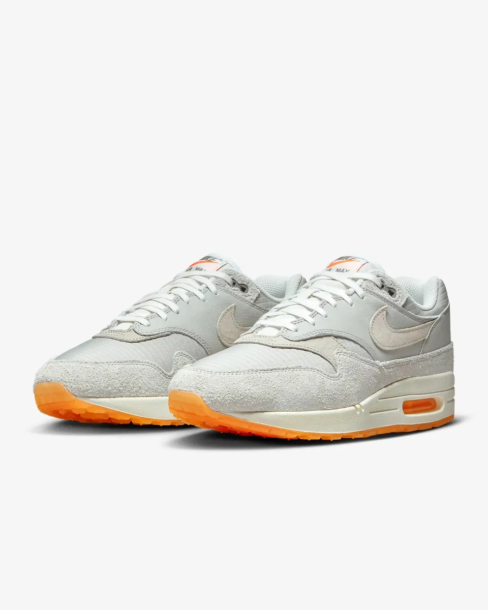 Nike Air Max 1 Premium Nuevos zapatos de estilo de vida informales grises para hombre FQ8731 012