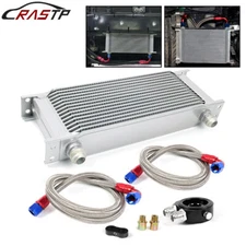 Oil CoolerKit Universal Engine Transmission 15 Row AN10 10AN Aluminium Alloy