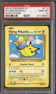 Flying Pikachu Secret Rare XY Evolutions 110/108 PSA 10 Gem Mint