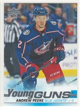2019-20 Upper Deck Series 2 Andrew Peeke Young Guns Rookie Card