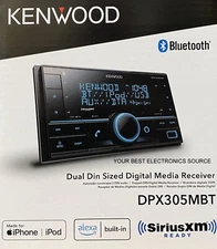 NEW Kenwood DPX305MBT 2-DIN AM/FM Digital Media Car Audio Receiver, w/ Bluetooth
