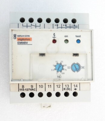 MERLIN GERIN VIGILOHM EM9BV ELECTRIC NETWORK INSULATION MONITORING PLC ...