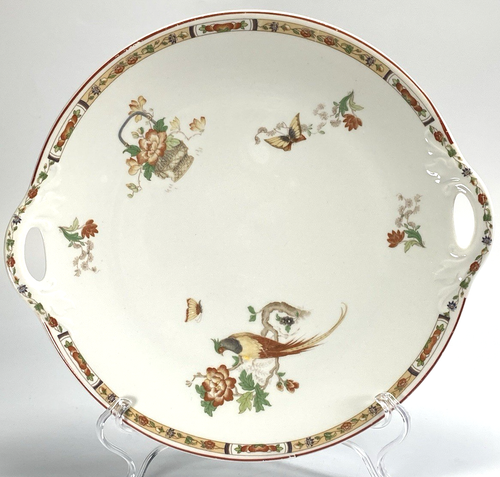 Vintage Syracuse China Burmese Phesant/Fowl Handled Serving Plate O.P ...