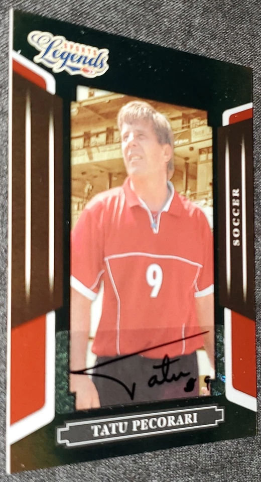 Tarjeta coleccionable Tatu Pecorari autógrafo Donruss Sports Legends #98 edición limitada Foto 4 de 4