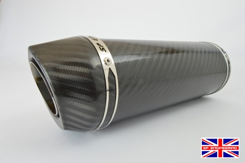 Yamaha TDM900 Exhausts SP Engineering Diabolus Carbon Fibre Stubby Carbon Outlet - Picture 7 of 9