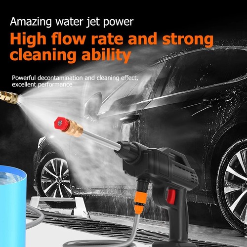 Electric Cordless High Pressure Water Spray Car Gun Portable Yard Washer Cleaner - Picture 2 of 10