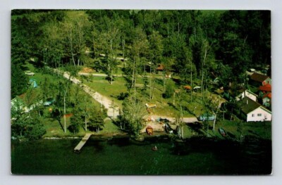 Fenelon Falls Ontario Canada Sandy Beach Resort Lake Balsam Postcard