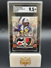2024 TOPPS TRIBUTE DR-RA RONALD ACUNA JR. DUAL RELIC BLACK 1/1