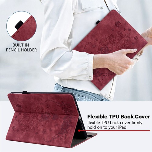 For iPad 11/10/9/8/7/6/5th Gen Mini Air Pro Shockproof Leather Case Smart Cover - Picture 42 of 70
