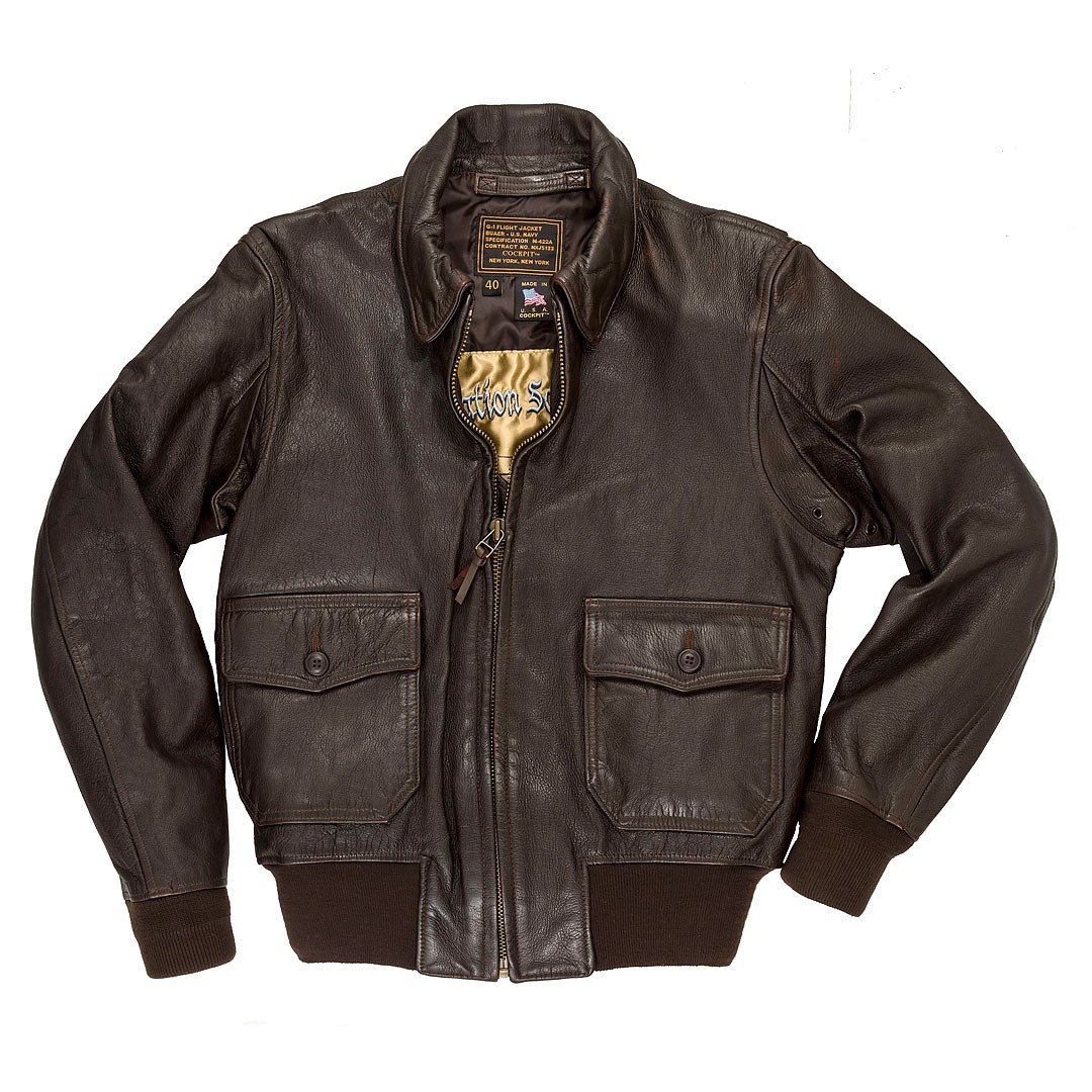 COCKPIT USA USS Forrestal Carrier Pilot's Flight Jacket