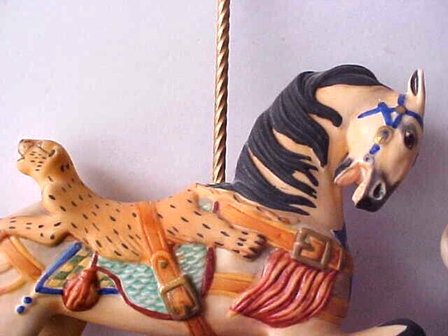 2 HORSES,THE TREASURY OF CAROUSEL,FRANKLIN MINT BY WILLIAM MANNS 1988 - Picture 5 of 9
