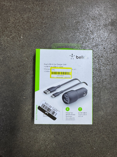 Belkin Boost Charge Dual Car Fast Charger NEW*