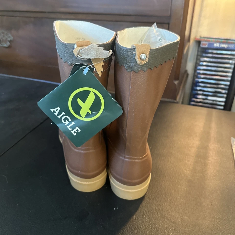 Botas de lluvia Aigle Bison 13,5 Wellingtons Ambre para hombre Foto 2 de 4