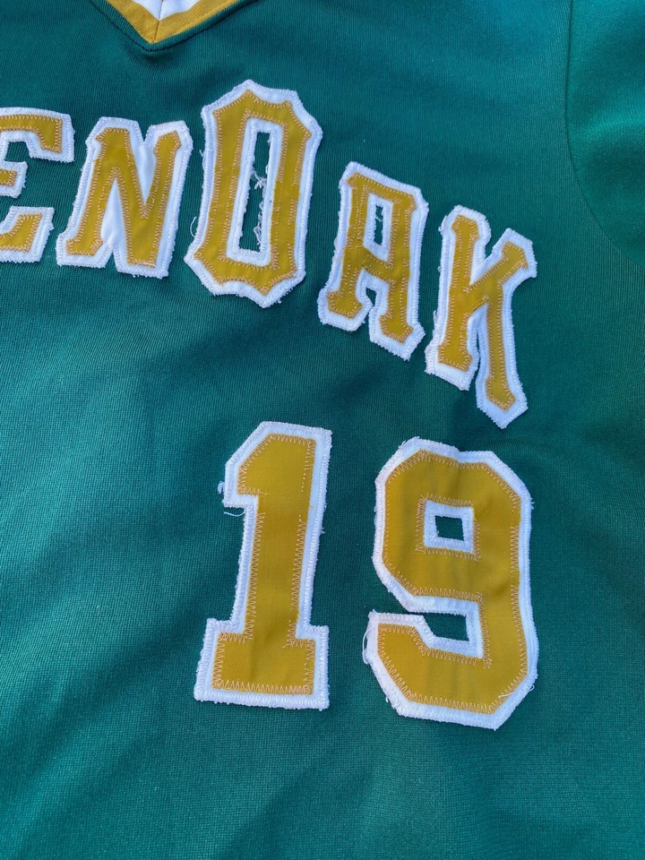 Camiseta de béisbol vintage Wilson Glen Oak Golden Eagles para hombre #19 talla 42. Foto 2 de 4