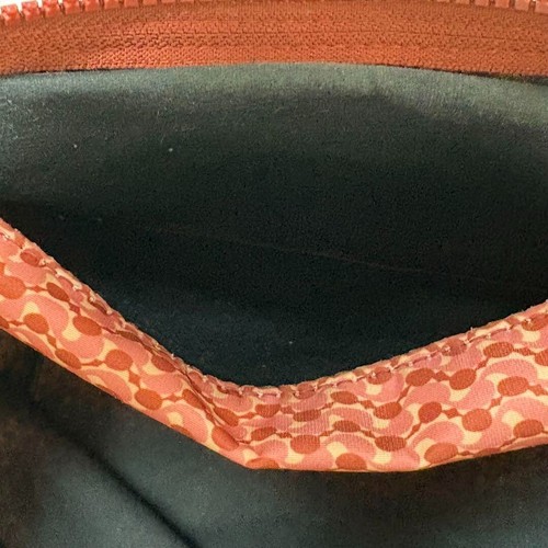 Auténtico Bolso de Mano Longchamp Rojo Rosa Nailon Cuero Estampado Sin Correa para el Hombro - Imagen 13 de 15
