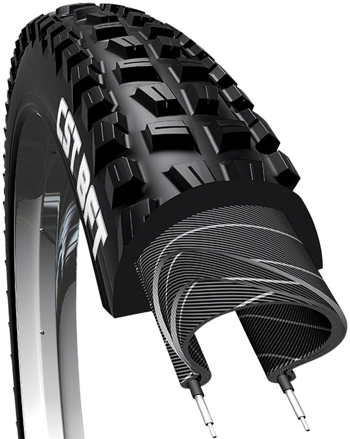 CST BFT Plus Fat Tire 20x4.0 Wire Black 27TPI Single Compound (406