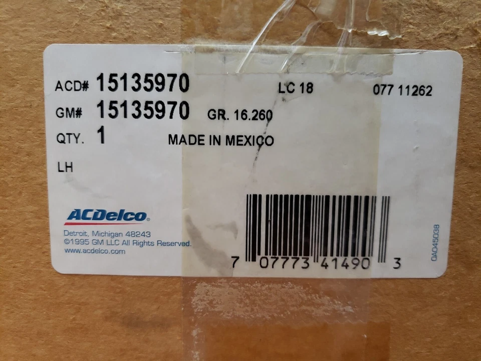 15135970 AC Delco regulador de ventana conductor trasero lado izquierdo nuevo para Chevy Avalanche Foto 2 de 2