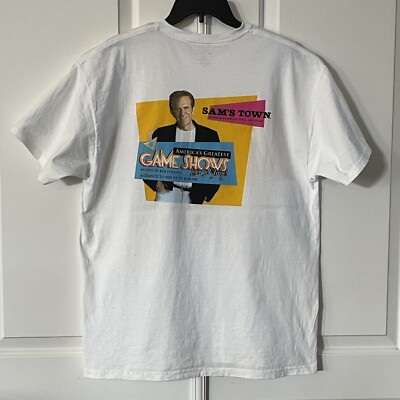 Game Shows Life On Stage Shirt Adult XL White Sam's Town Hotel Las Vagas Mens