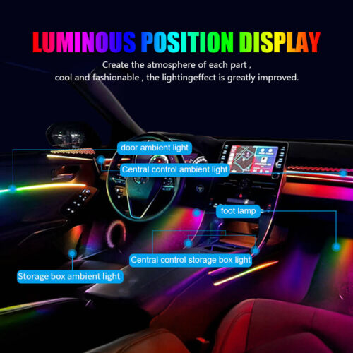 20/22 in 1 Full LED Bead Symphony Dream Car Interior Ambient Lighting Wireless - Foto 16 di 33