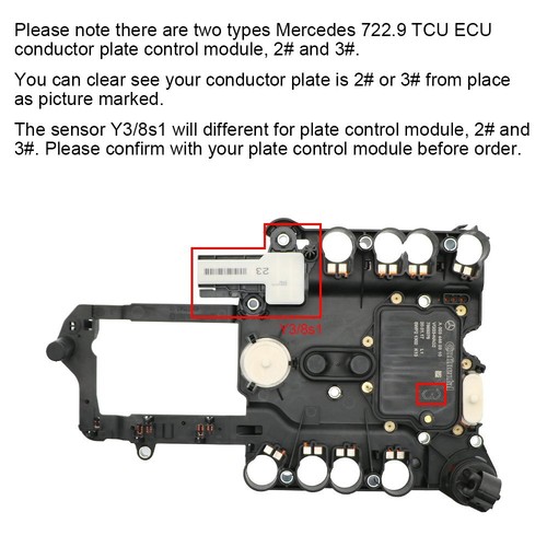 Y3/8s1 Transmission Sensor for Mercedes 7G 722.9 TCU TCM Plate Control Module 2# - Picture 7 of 7