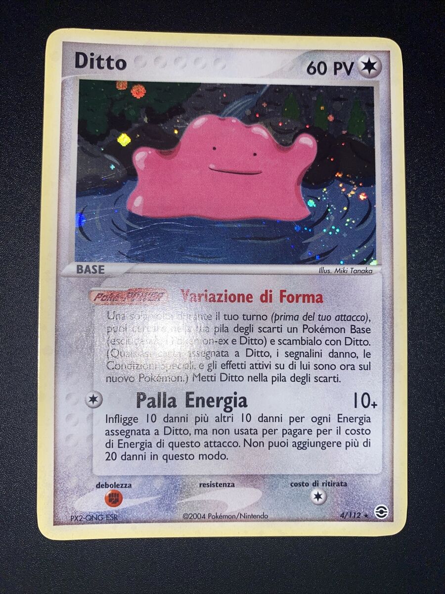 2004 Nintendo Pokemon Ex Fire Red Leaf Green Ditto-Holo