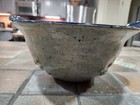 Studio Art Pottery Colander Handmade Shade of Cobalt Blue Signed — photo 3