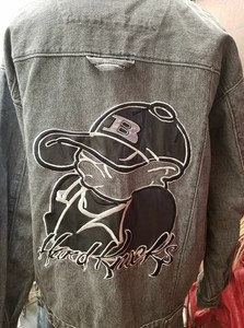 School Of Hard Knocks Size 2x Jean Jacket Black Wash Rare Vintage 90 S Lil Bolo Ebay