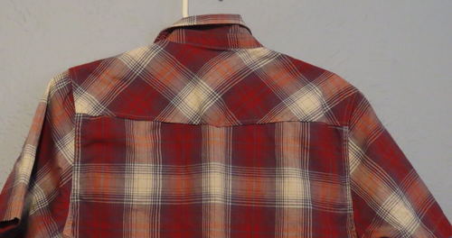 Ariat Arroyo Retro-Passform Druckknopf kurzärmeliges S/P-Shirt rot kariert - Bild 5 von 5