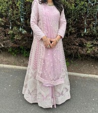 Indian Pakistani Long Top And Skirt Wedding Wear Designer Lehnga Bollywood