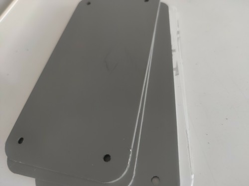 Aluminium Composite ACM Panel White And Grey Sheet A4 Variations Cut Sizes Crops - Picture 9 of 9
