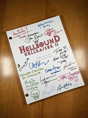 Hellbound: Hellraiser II Script Signed- Autograph Reprints- 96
