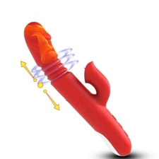 Oral Sex Clit Licking G-spot Thrusting Stroking Rabbit Vibrator Dildo Sex Toys