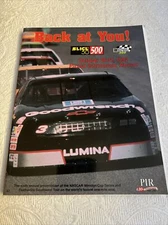1993 Slick 50 500 Program w Morgan Shepard Autograph @ Phoenix Raceway #D