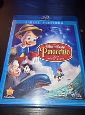 Pinocchio Blu-ray/DVD, 2009, 3-Disc Set, 70th Anniversary Platinum Edition