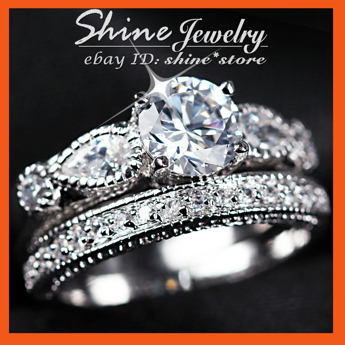24 karat white gold engagement ring deals