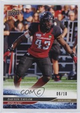 2025 Upper Deck CFL High Gloss 6/10 Davion Taylor #54 bj5