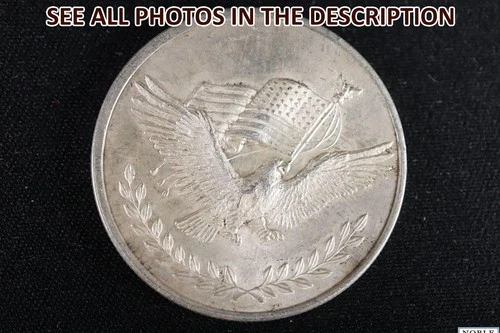 NobleSpirit } 1 Troy Oz .999 Silver Trade Unit Round Scales, Eagle & Flag