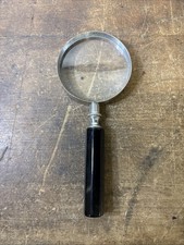 Vtg Metal Frame Hand Magnifying Glass 6  