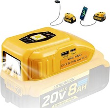 33W Portable USB Max Charger Adapter for Dewalt 20V/60V/18V/14.4V Battery, Compa