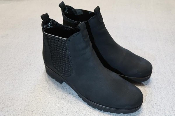 Women Gabor Boots Black Nubuck 40.5