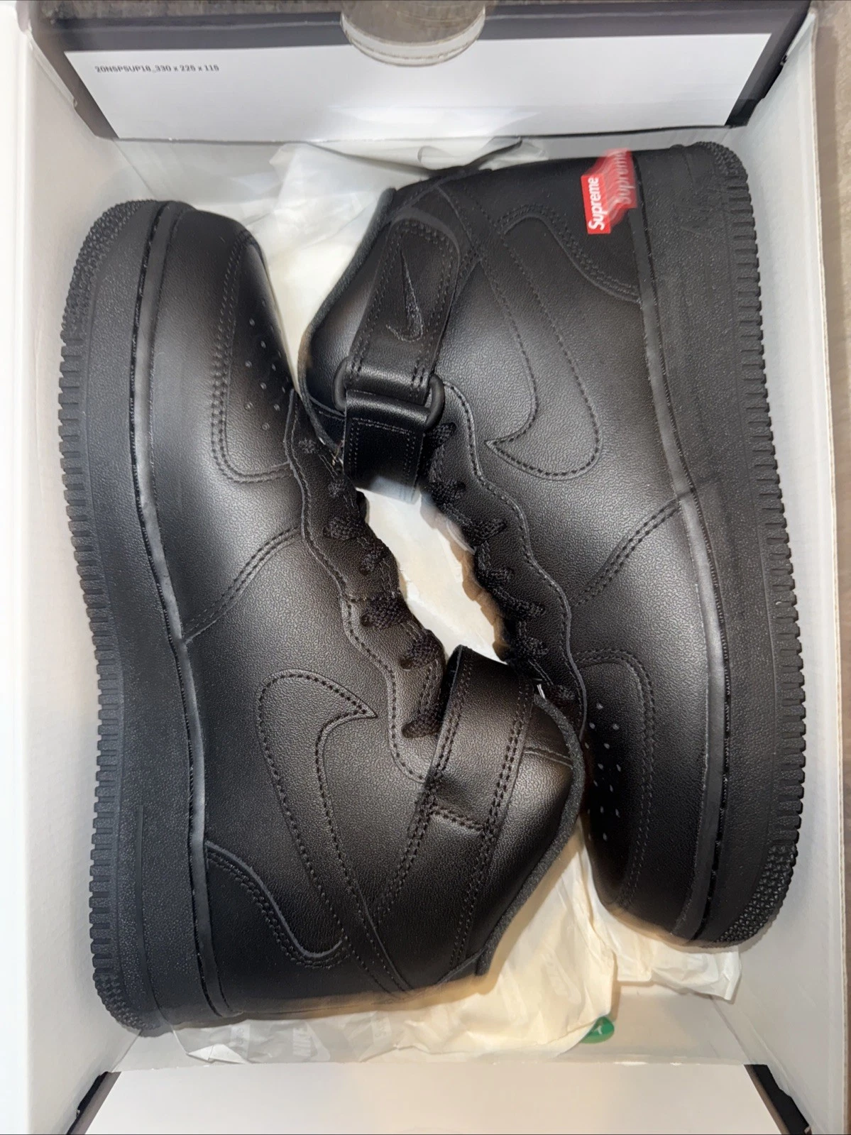 CHAUSSURES SUPREME NIKE AF1 MID AIR FORCE 1 SP HOMMES TAILLE 8 FEMMES TAILLE 9,5 FZ8784 001