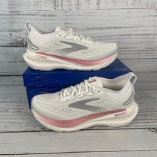 Brooks Glycerin 23 Womens US 10.5 B Running Shoes White Pink Gray