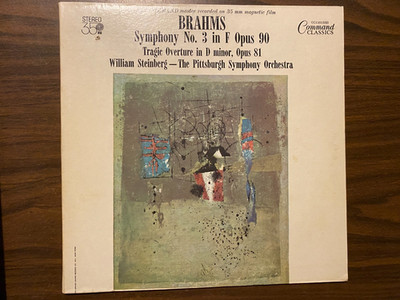 Brahms   Symphony No.3 / Tragic Overture LP [Command CC-11015 SD] EX/EX (Classic