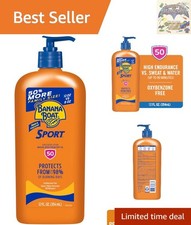 Family-Size Sport SPF 50 Sunscreen Lotion 12oz - Non-Greasy, Lightweight Formula 1.67 per gallon