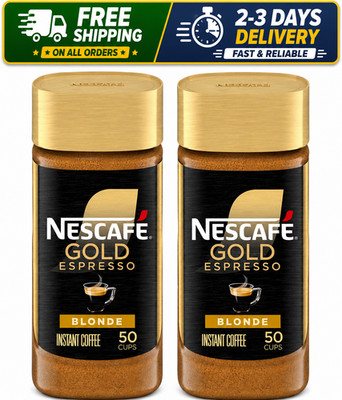 Nescafe Gold Espresso Blonde, Instant Coffee, 3.5 oz (Pack of 2)